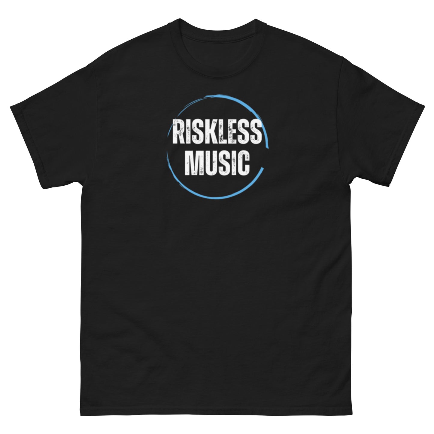 Riskless Music Logo Tee - Blue